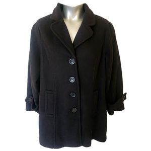 Forever 21 Black Peacoat - 1X
